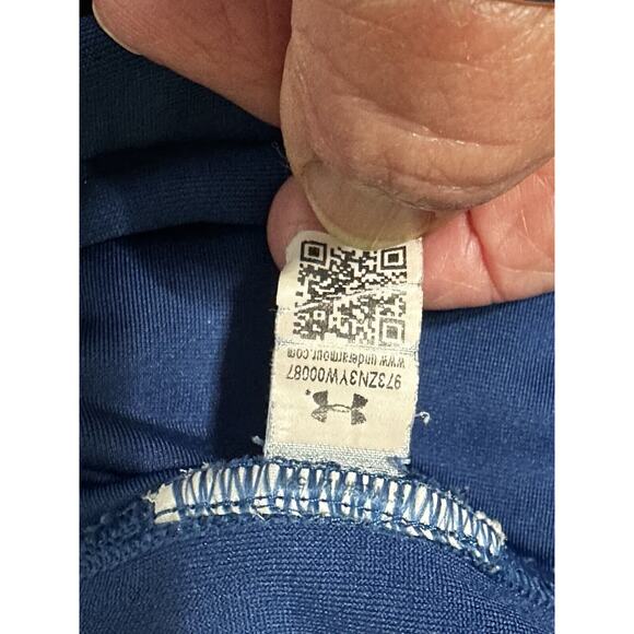 Under Armour UA Leggings Women’s Size Small Blue Elastic Waist Cropped - Picture 13 of 15